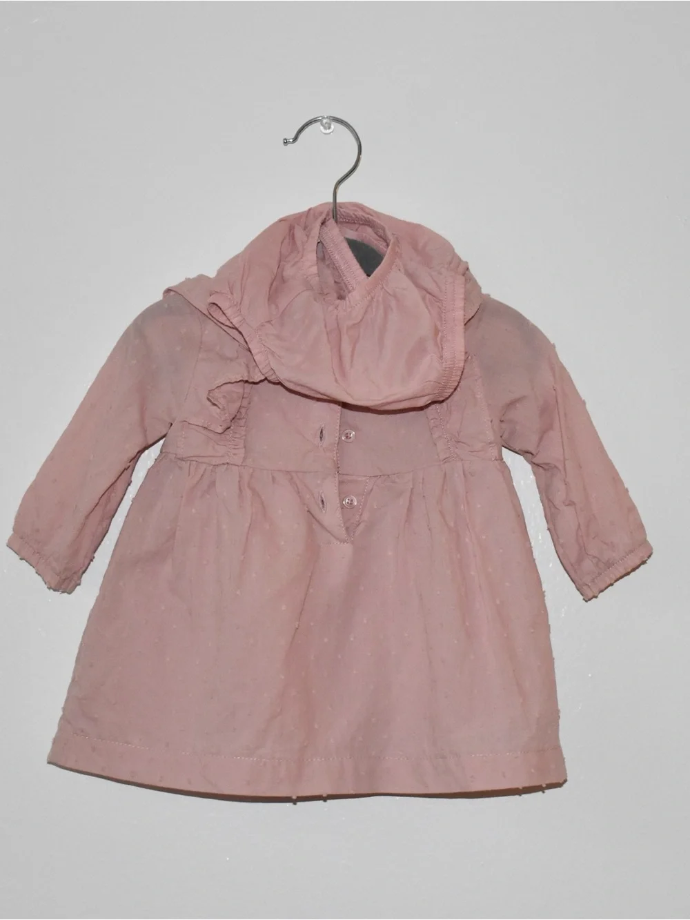 Carter's Dusty Pink Ruffle Peasant Top